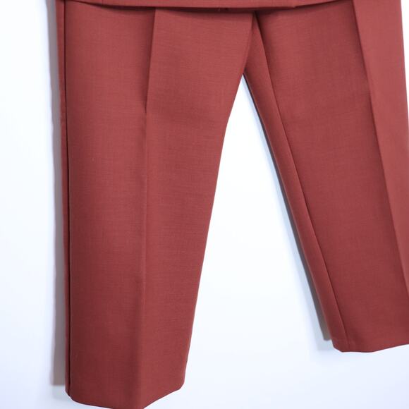 SÉZANE Christie Jacket and Martin Crop Trousers Hazelnut Pantsuit Women's 42 - Picture 8 of 15